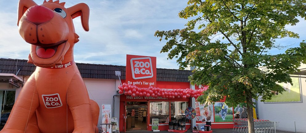 Außenansicht des neu eröffneten ZOO & Co.-Fachmarkts von Marija Brnas in Wirges