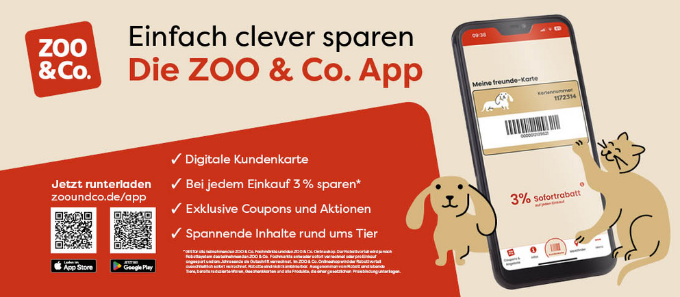 Einfach clever sparen mit der Zoo & Co. App