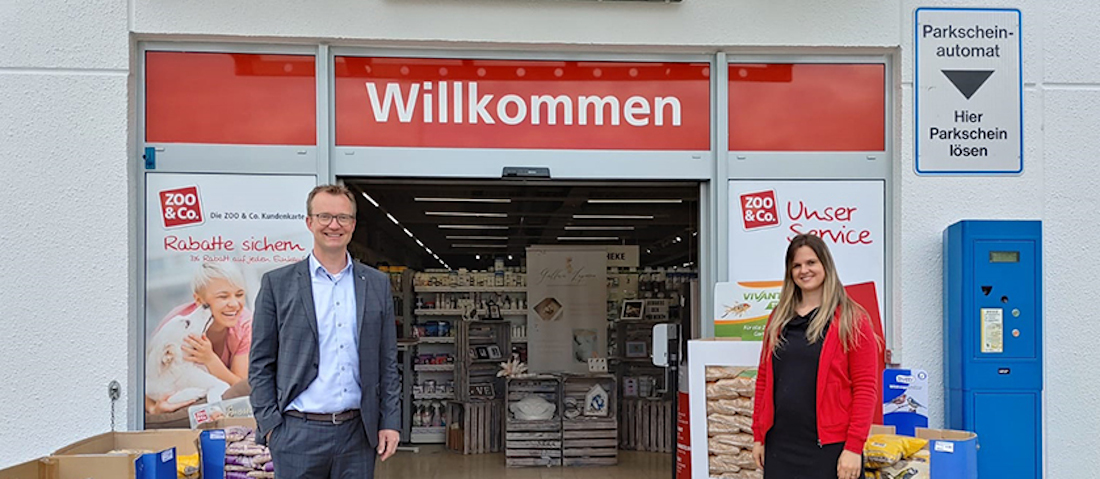 Außenansicht der neu eröffneten ZOO & Co.-Filiale in Lennestad