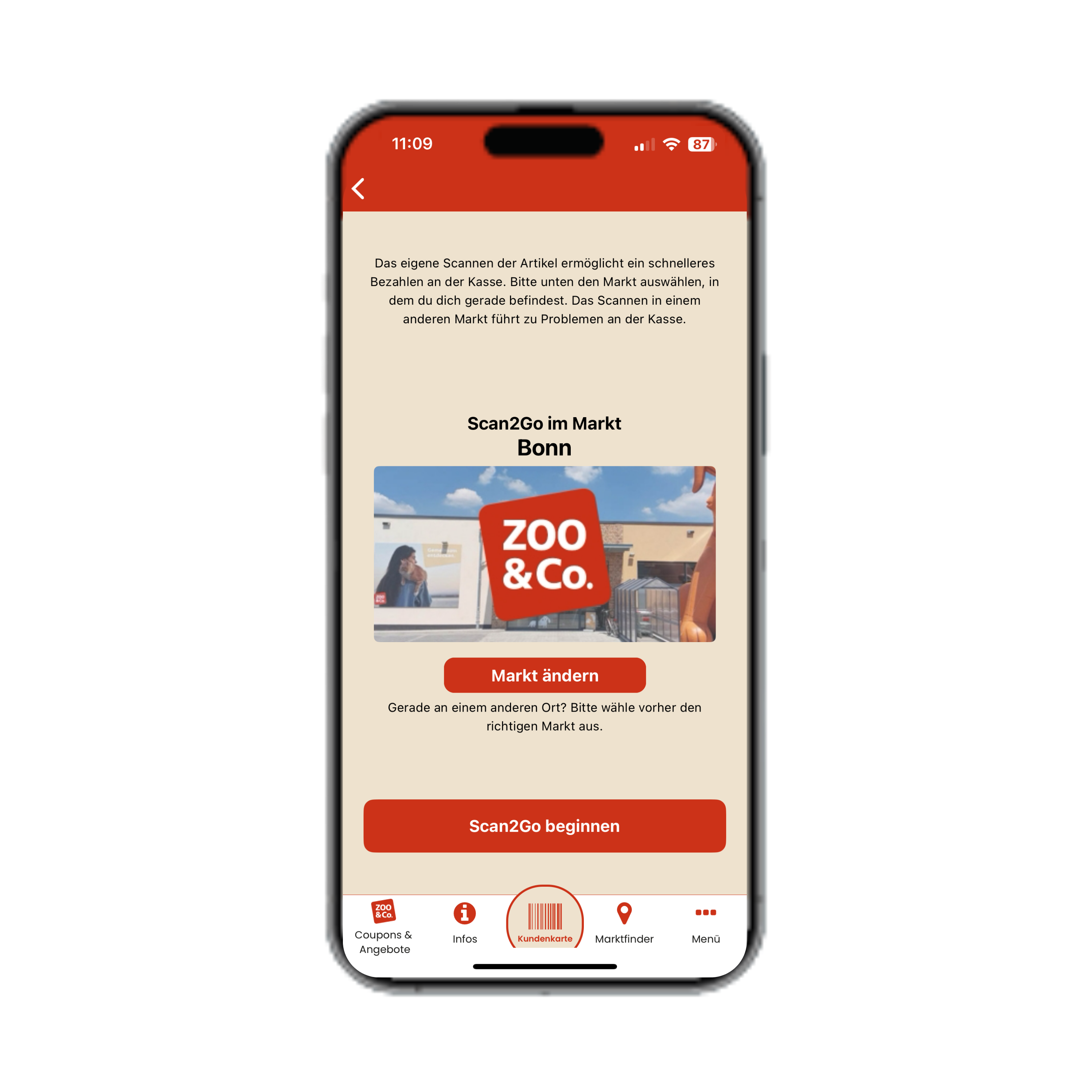 ZOO & Co. App Startbildschirm