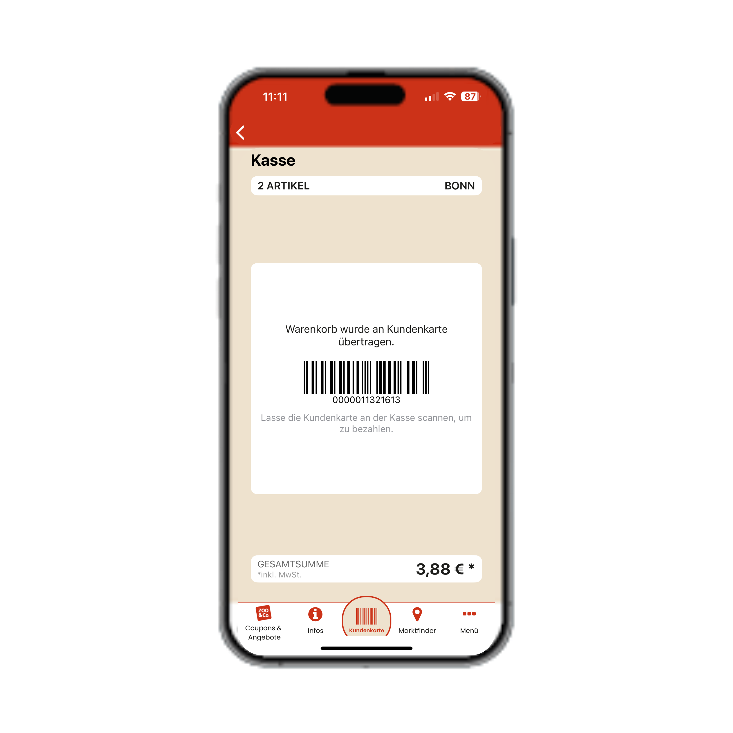 ZOO & Co. App Startbildschirm